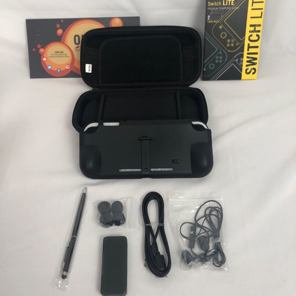 Orzly Nintendo Switch Lite Essential Pack For Switch Lite Black New Open Box - Picture 3 of 11